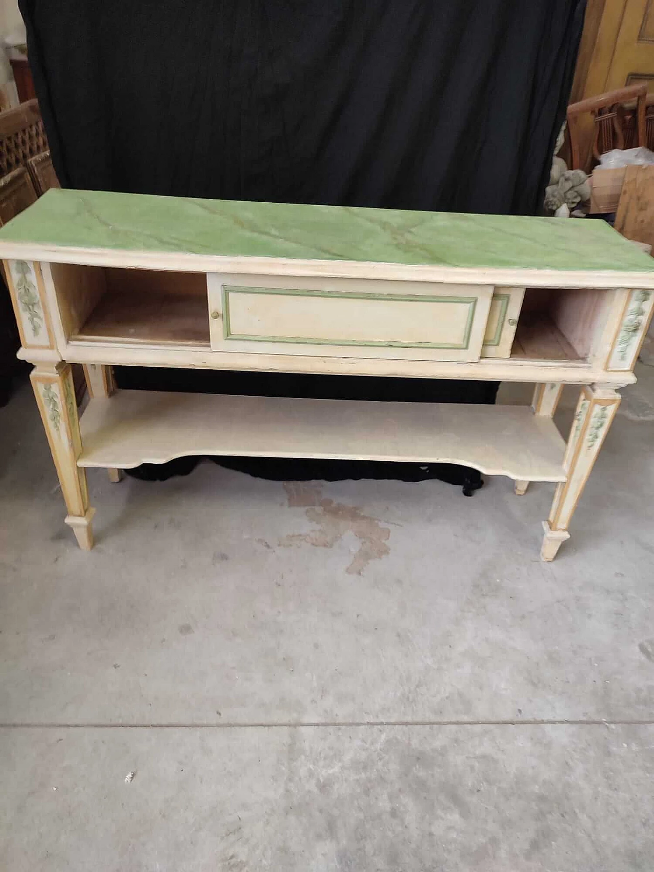 Mobiletto da farmacia Veneziano in legno laccato, fine '800 3