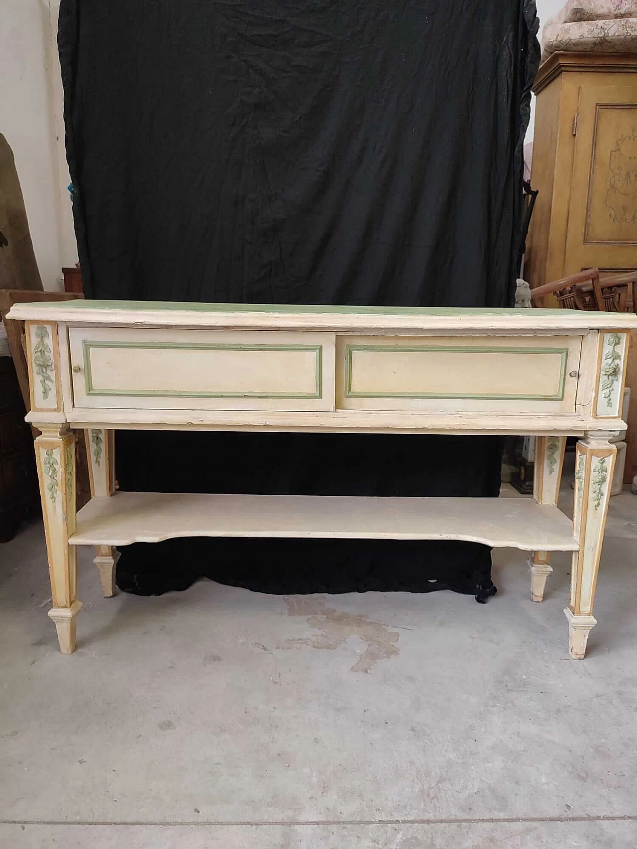 Mobiletto da farmacia Veneziano in legno laccato, fine '800 4