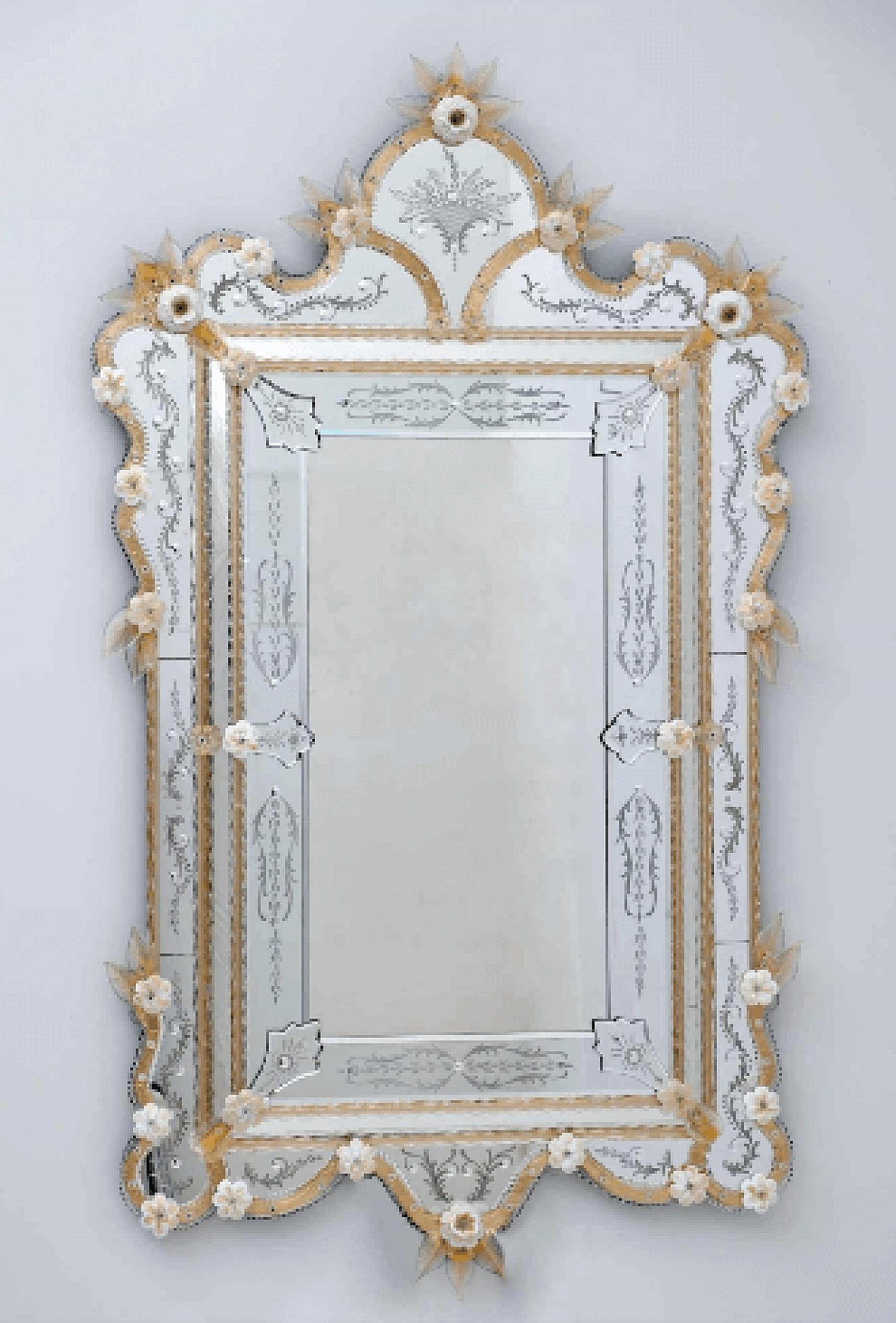 Venetian Murano glass wall mirror, 1980s 2