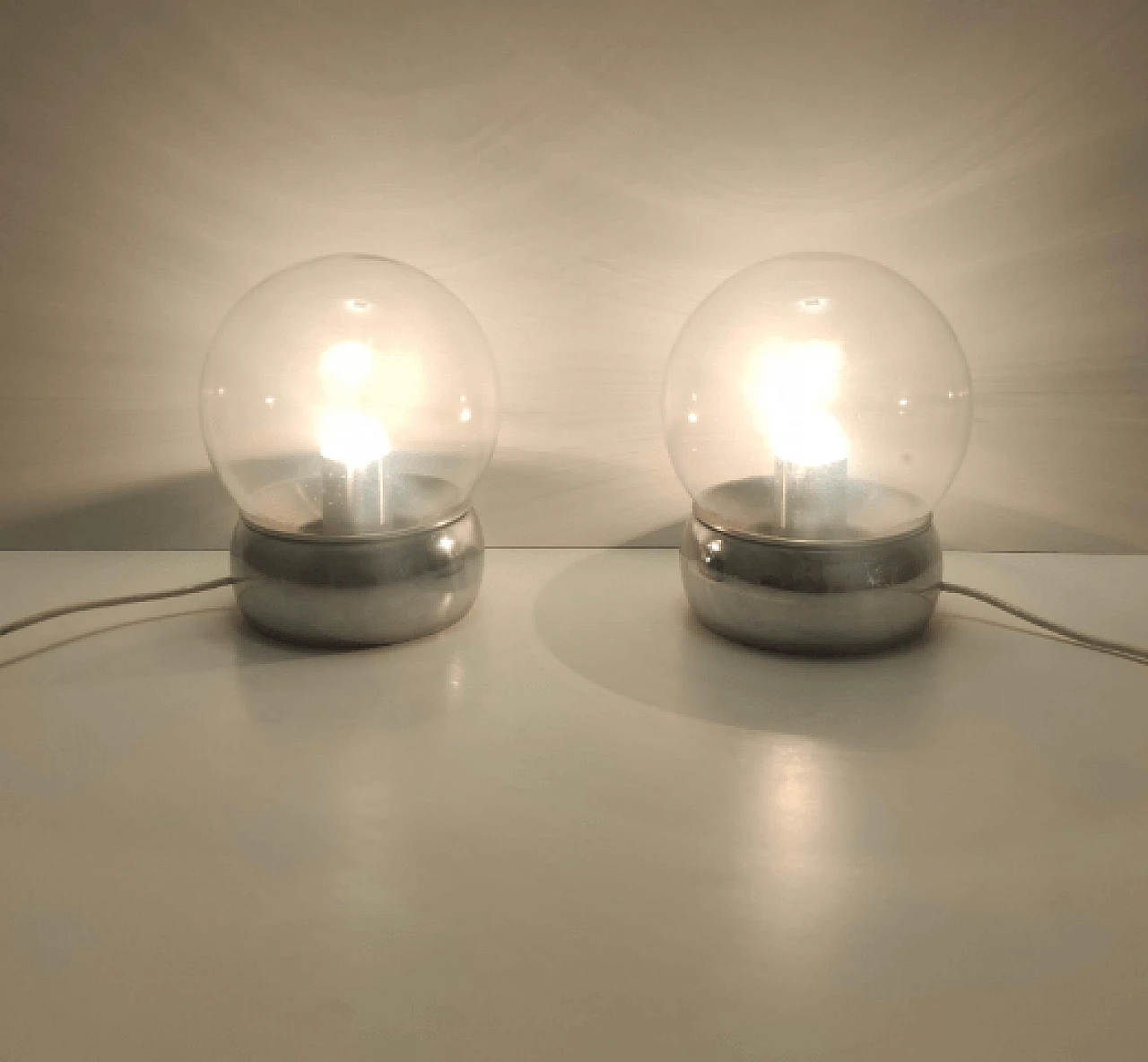 Pair of Vieste table lamps by GPA Monti for Candle, 1970s 1