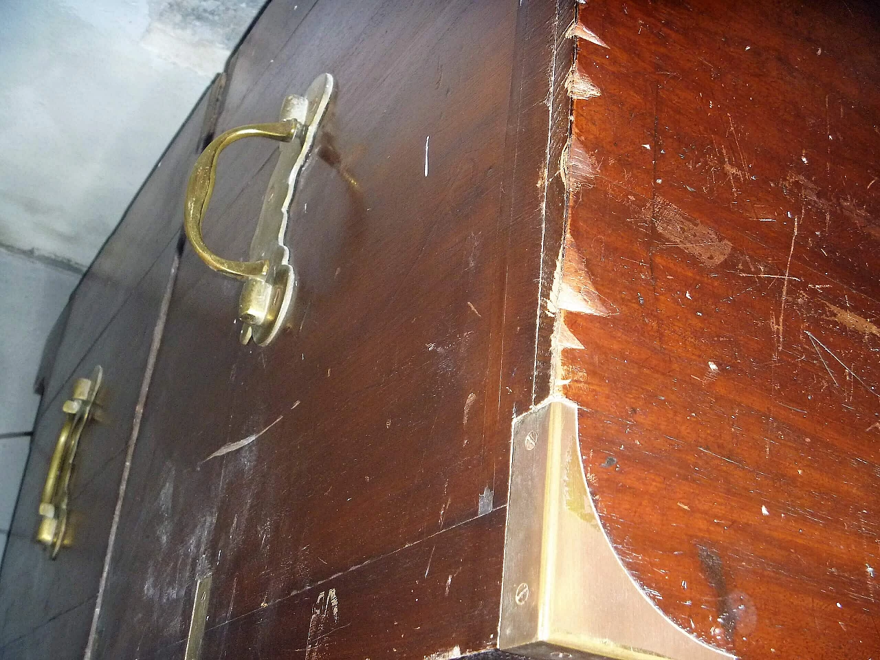 Cassettiera in mogano della marina militare inglese, anni '30 17