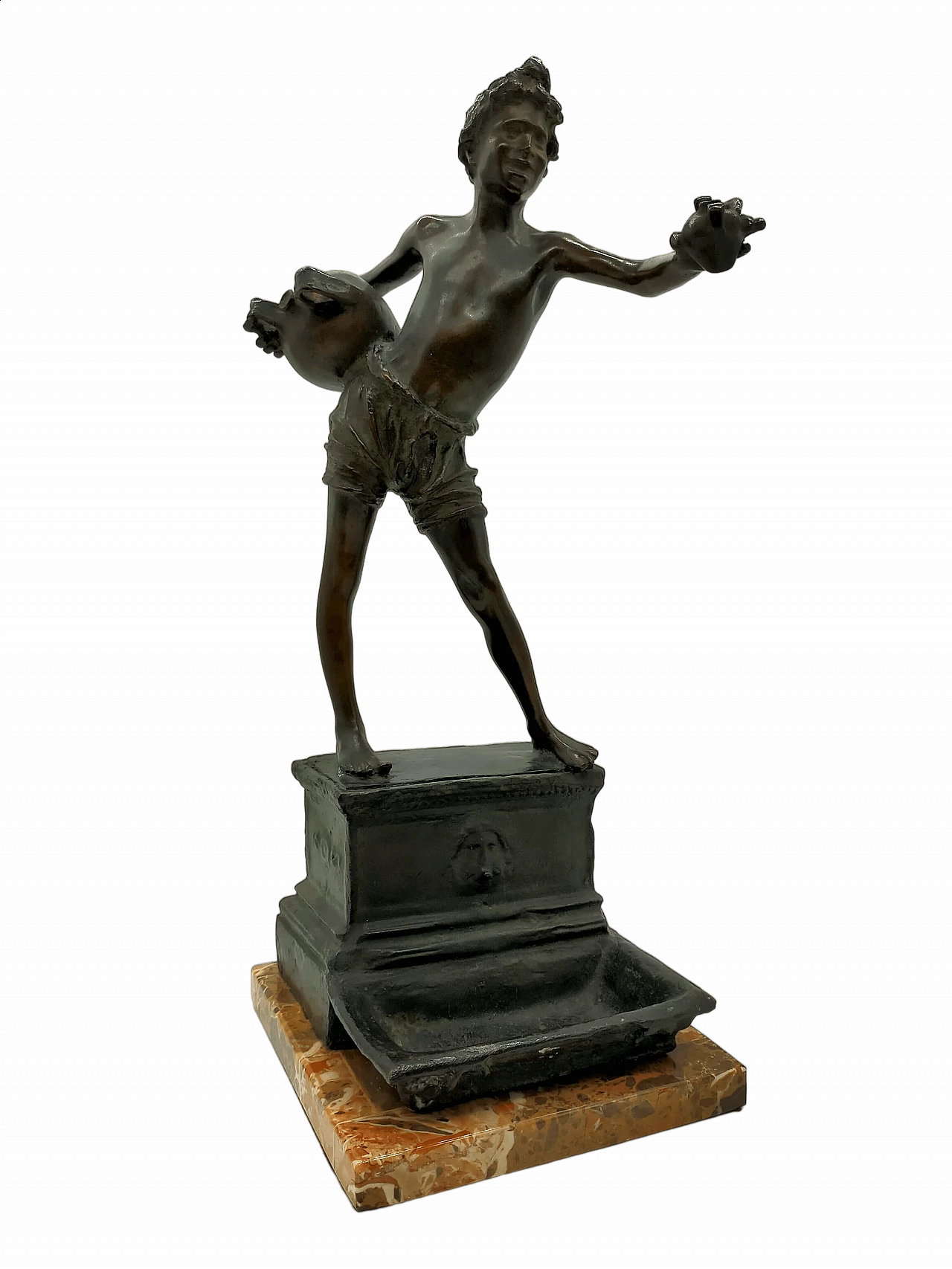 Vincenzo Gemito, The Waterman, bronze sculpture, late 19th century 13