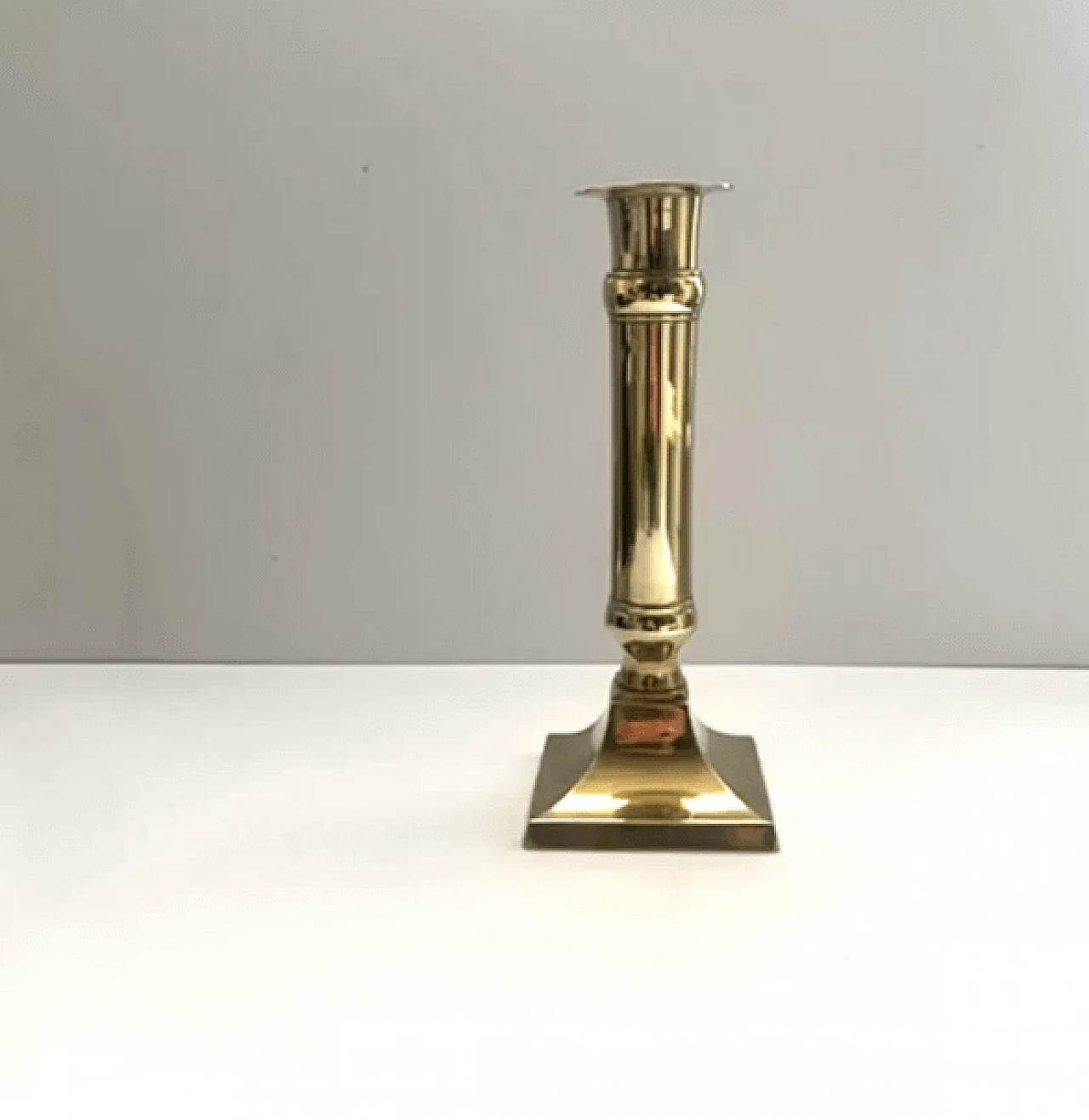 German brass candle holder, early 20th century 2