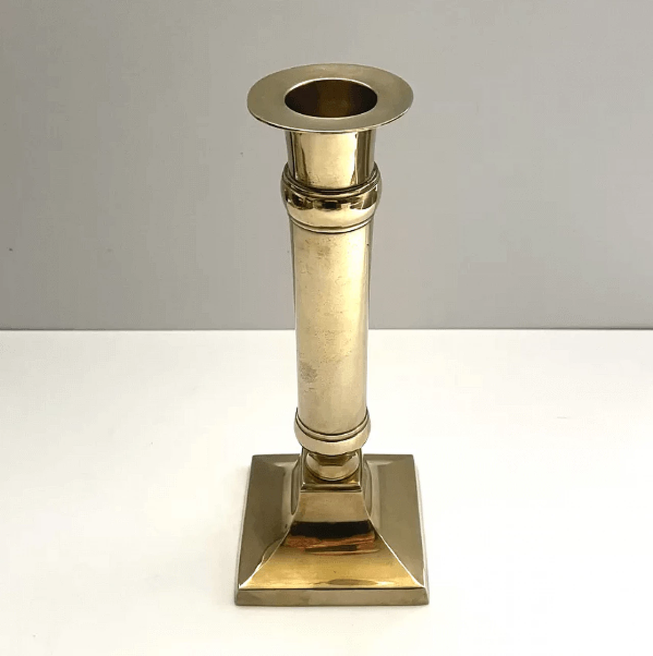 German brass candle holder, early 20th century 3