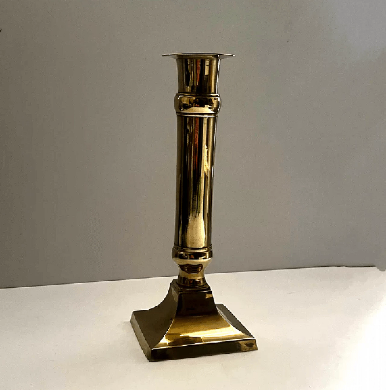 German brass candle holder, early 20th century 5