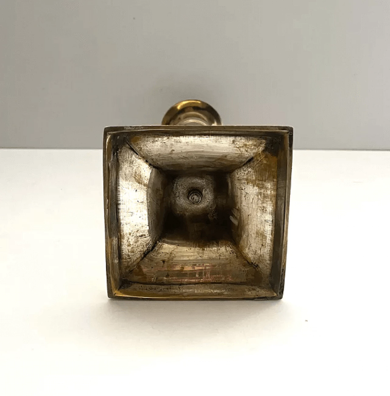 German brass candle holder, early 20th century 6