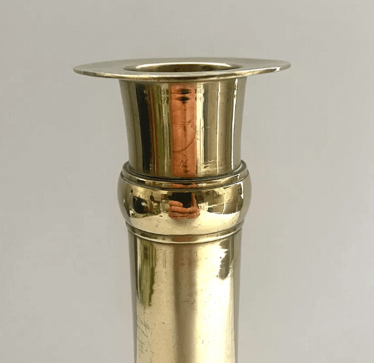 German brass candle holder, early 20th century 9
