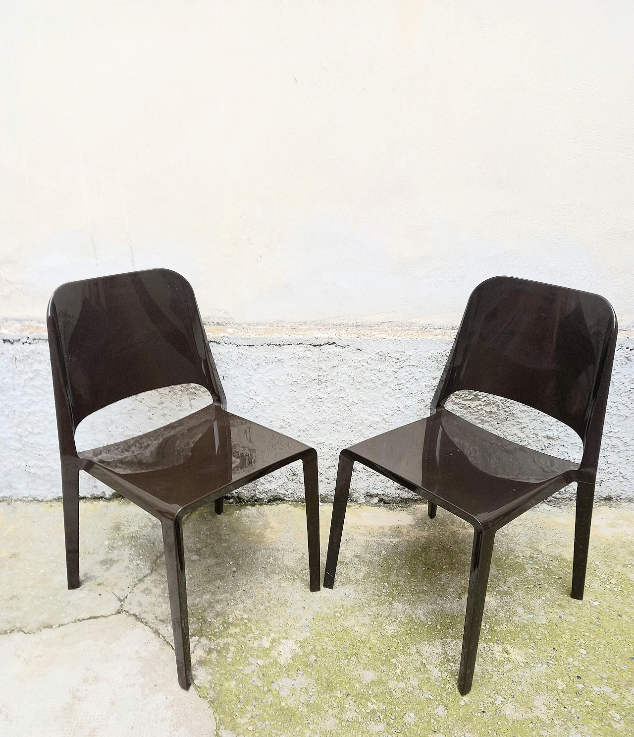 Pair of Kate stackable chairs by Zanotta, 2000s 1