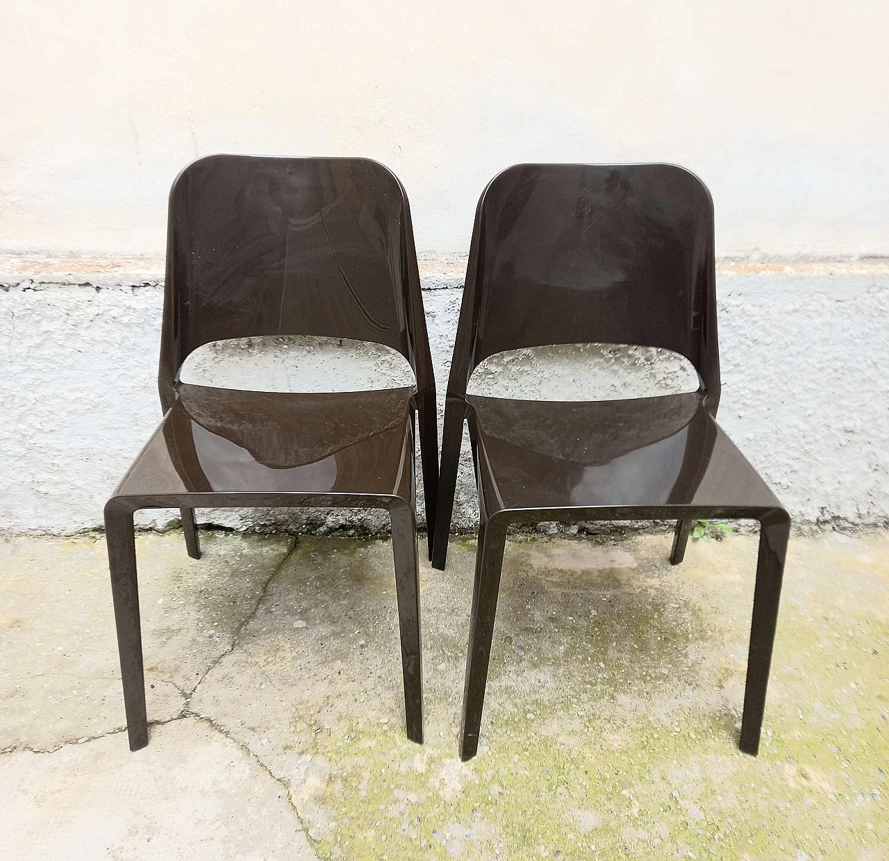 Pair of Kate stackable chairs by Zanotta, 2000s 5