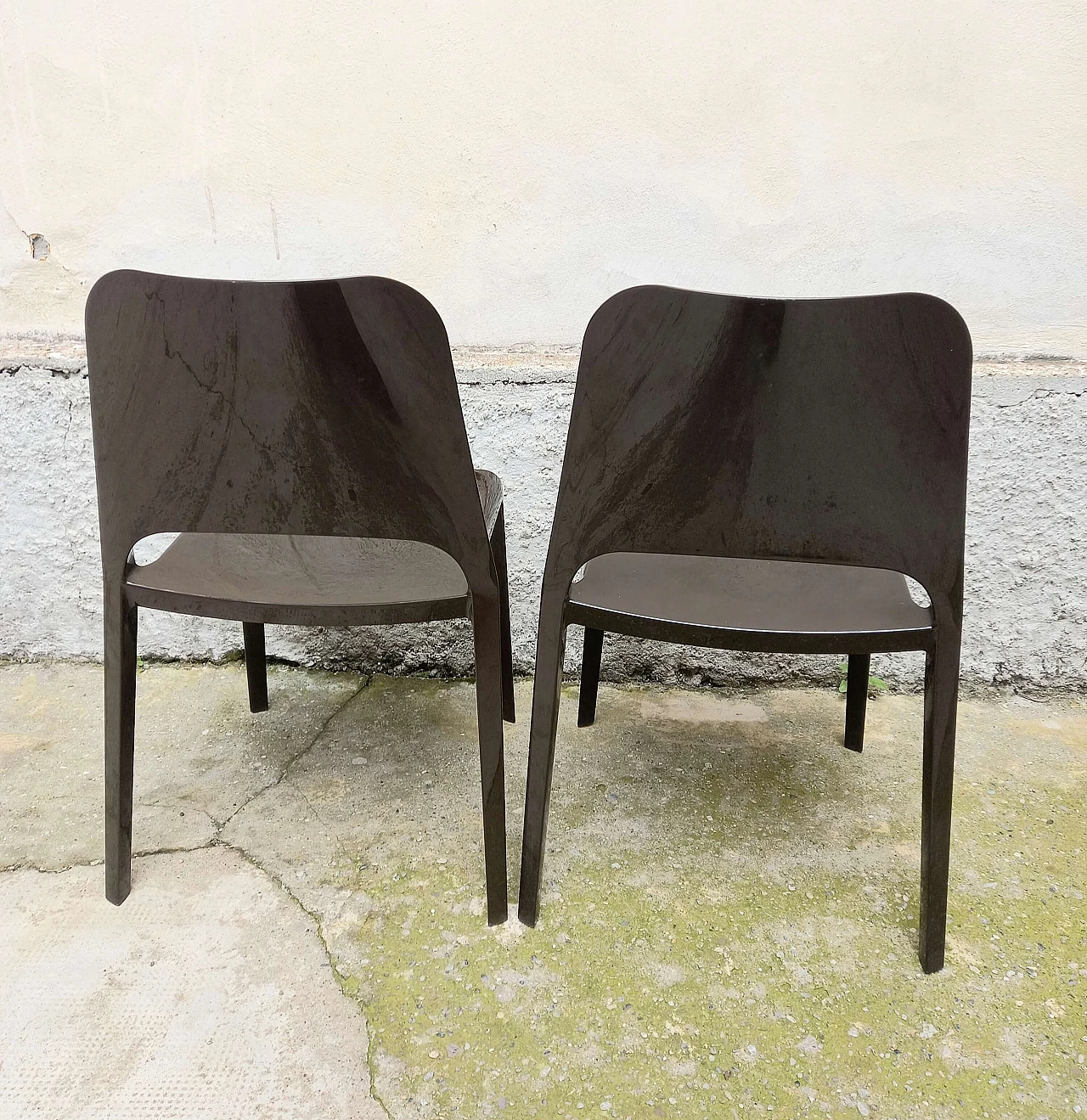 Pair of Kate stackable chairs by Zanotta, 2000s 7