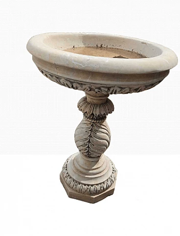 Nembro yellow marble baptismal font, early 20th century