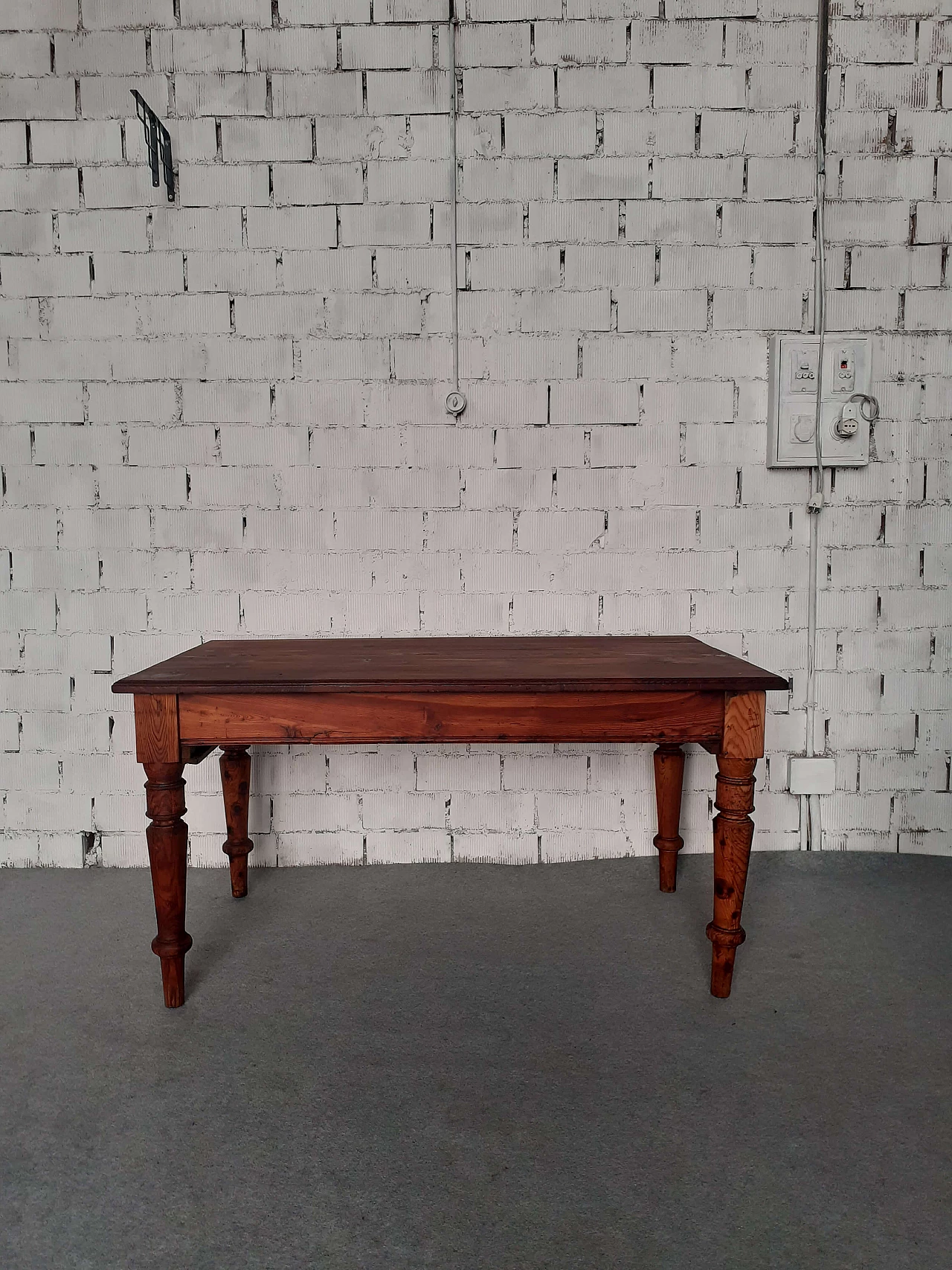 Rough wood table, early 20th century 1