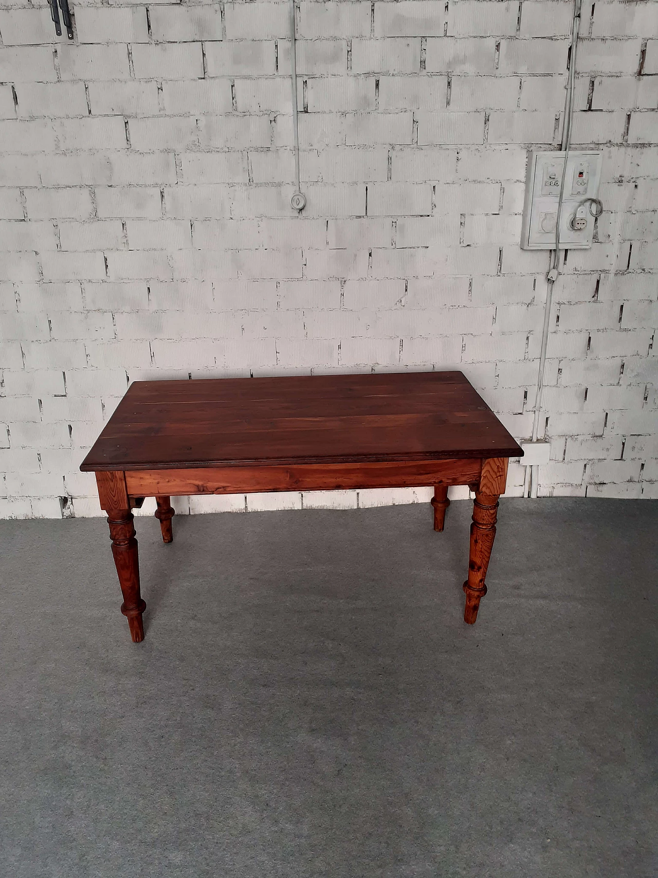 Rough wood table, early 20th century 2