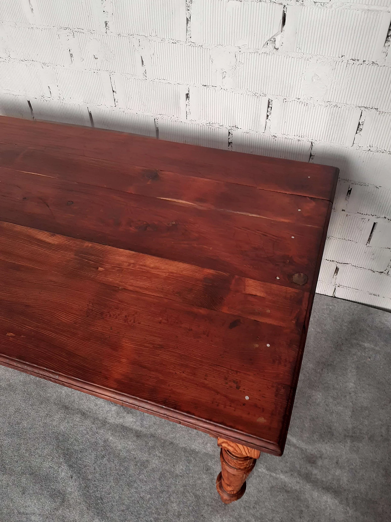 Tavolo in legno grezzo, inizio '900 4