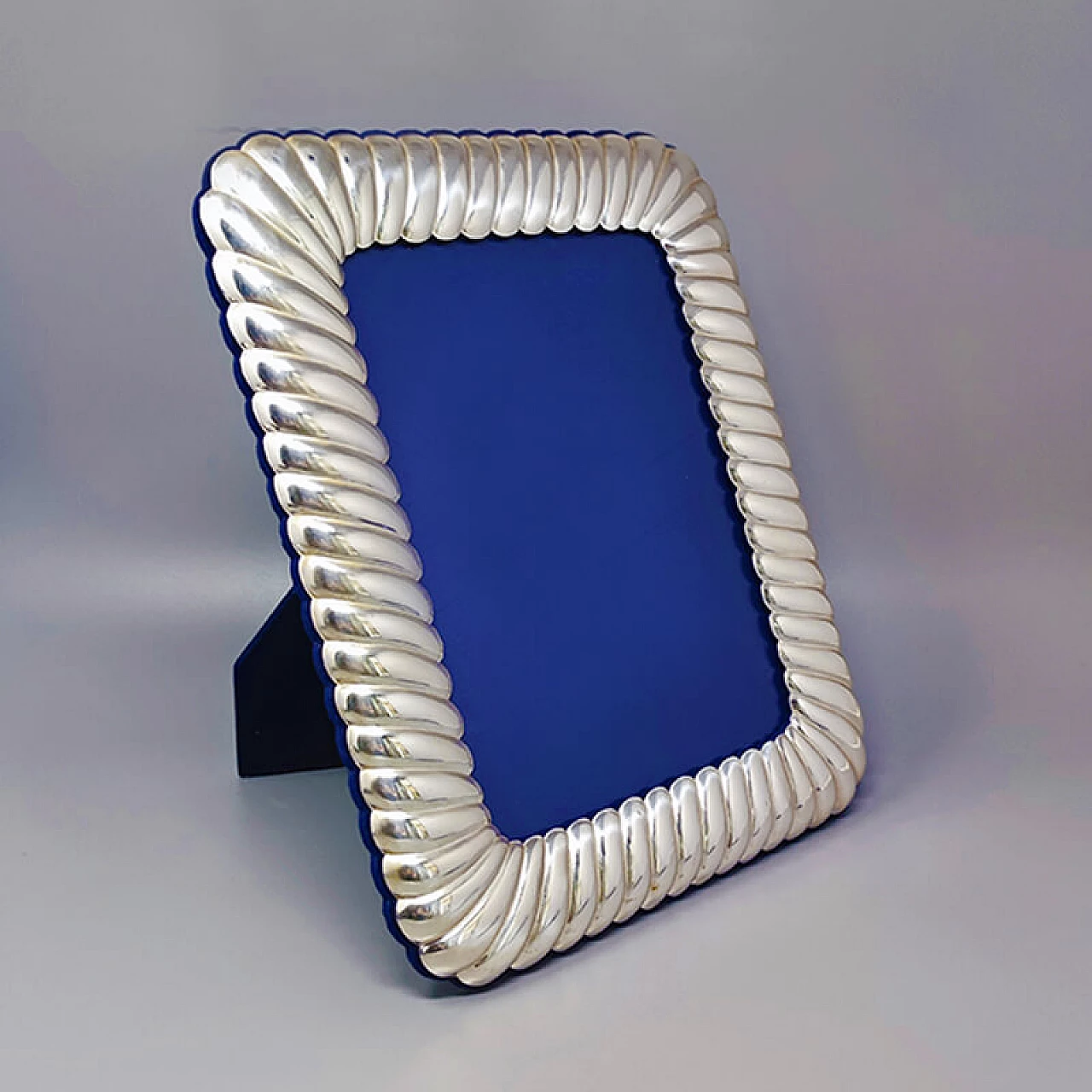 Silver-plated metal photo frame by IB, 1970s 1