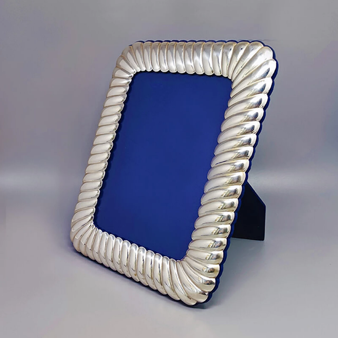 Silver-plated metal photo frame by IB, 1970s 2