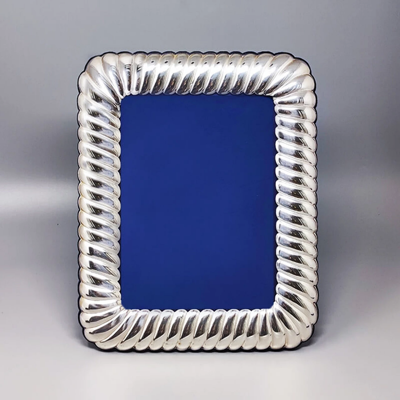 Silver-plated metal photo frame by IB, 1970s 3
