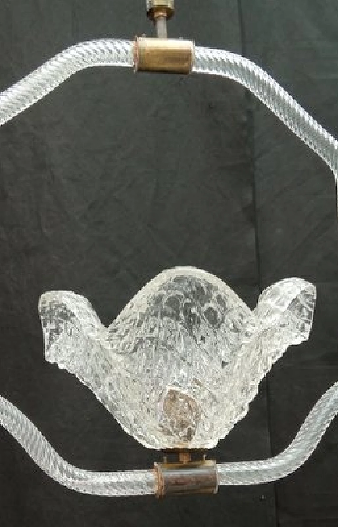 Murano glass hanging lamp by Barovier & Toso, 1940s 4