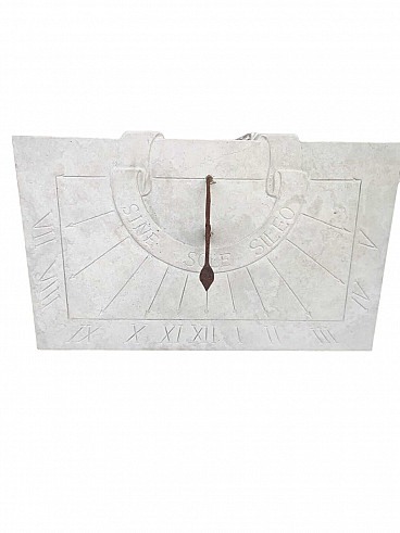Meridiana rettangolare in marmo Nembro, anni 2000