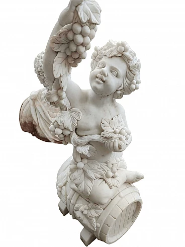 Carrara marble Bacchus sculpture, 2000s