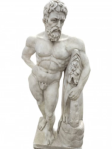 Carrara marble Hercules sculpture, 2000s