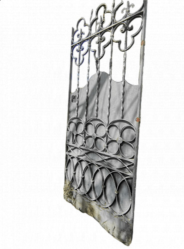 Hand-wrought iron one-leaf gate, 1930s