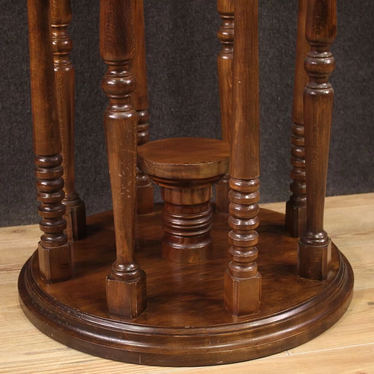 Marble and onyx game table with chessboard, 1940s 8