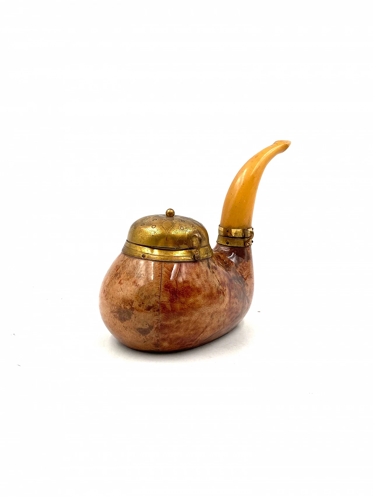 Scatola da tabacco a forma di pipa di Aldo Tura per Macabo, anni '50 10