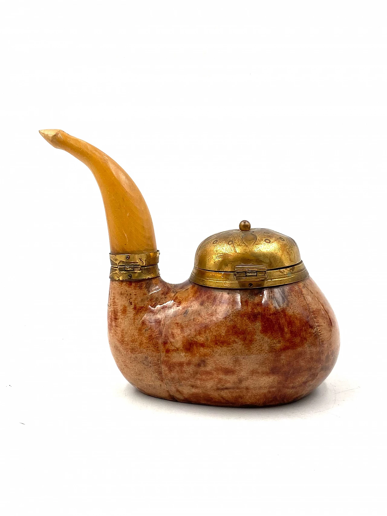 Scatola da tabacco a forma di pipa di Aldo Tura per Macabo, anni '50 14