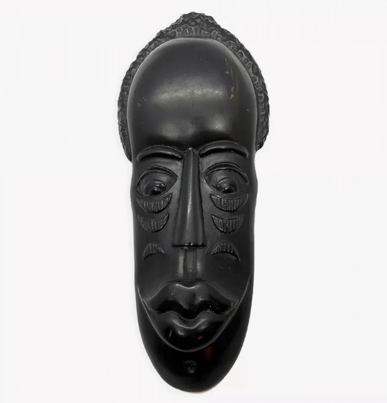 Cuban black wood decorative mask, 1970s 1