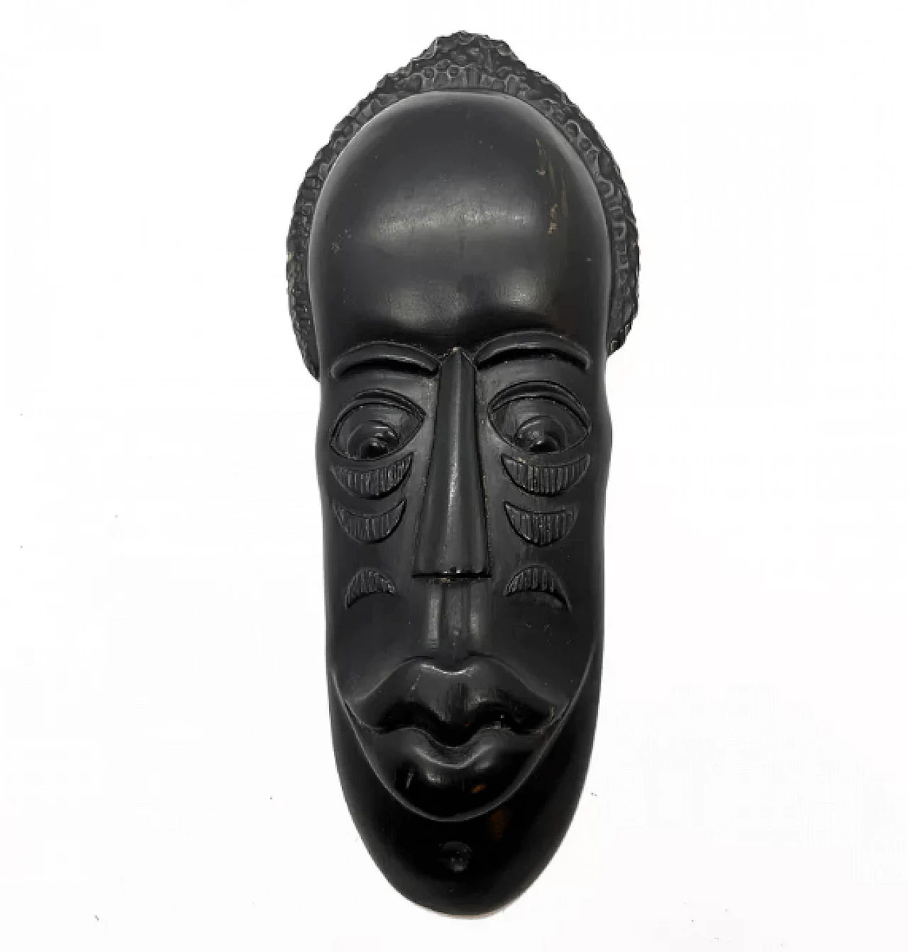Cuban black wood decorative mask, 1970s 2