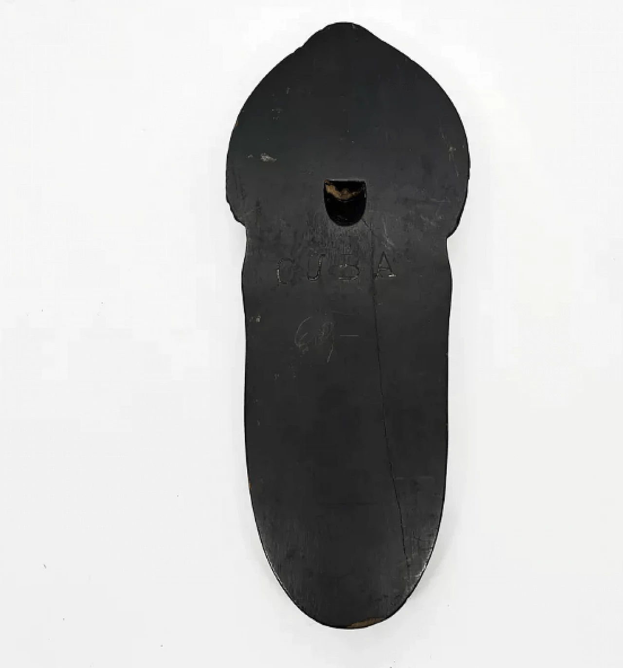Cuban black wood decorative mask, 1970s 7