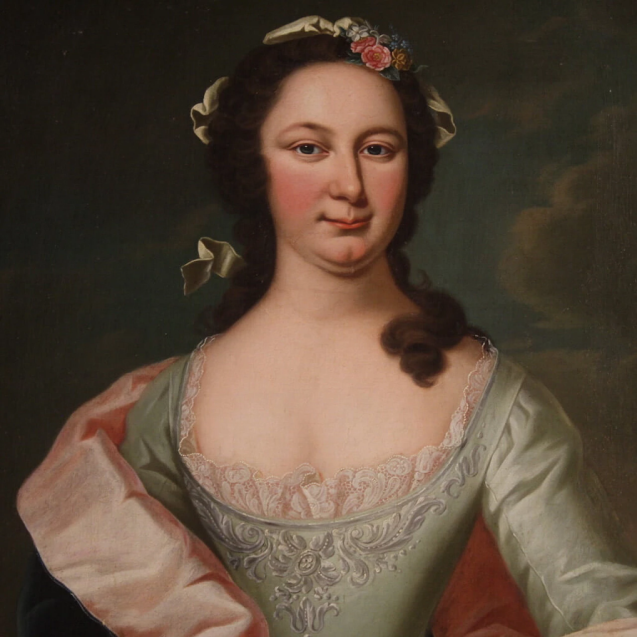 Ritratto di nobildonna, dipinto a olio su tela, '800 4