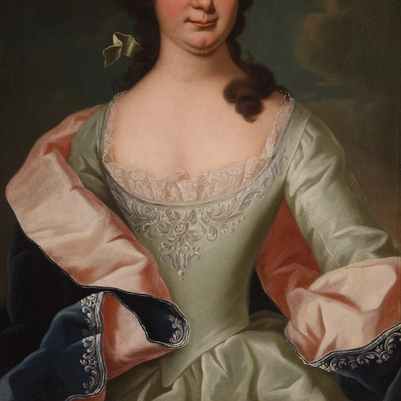 Ritratto di nobildonna, dipinto a olio su tela, '800 5