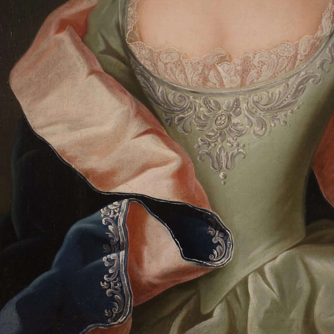 Ritratto di nobildonna, dipinto a olio su tela, '800 9