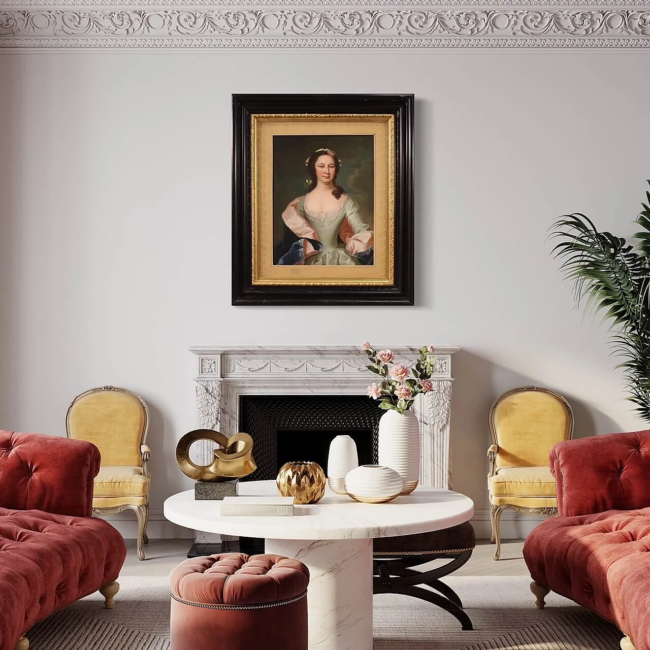 Ritratto di nobildonna, dipinto a olio su tela, '800 13