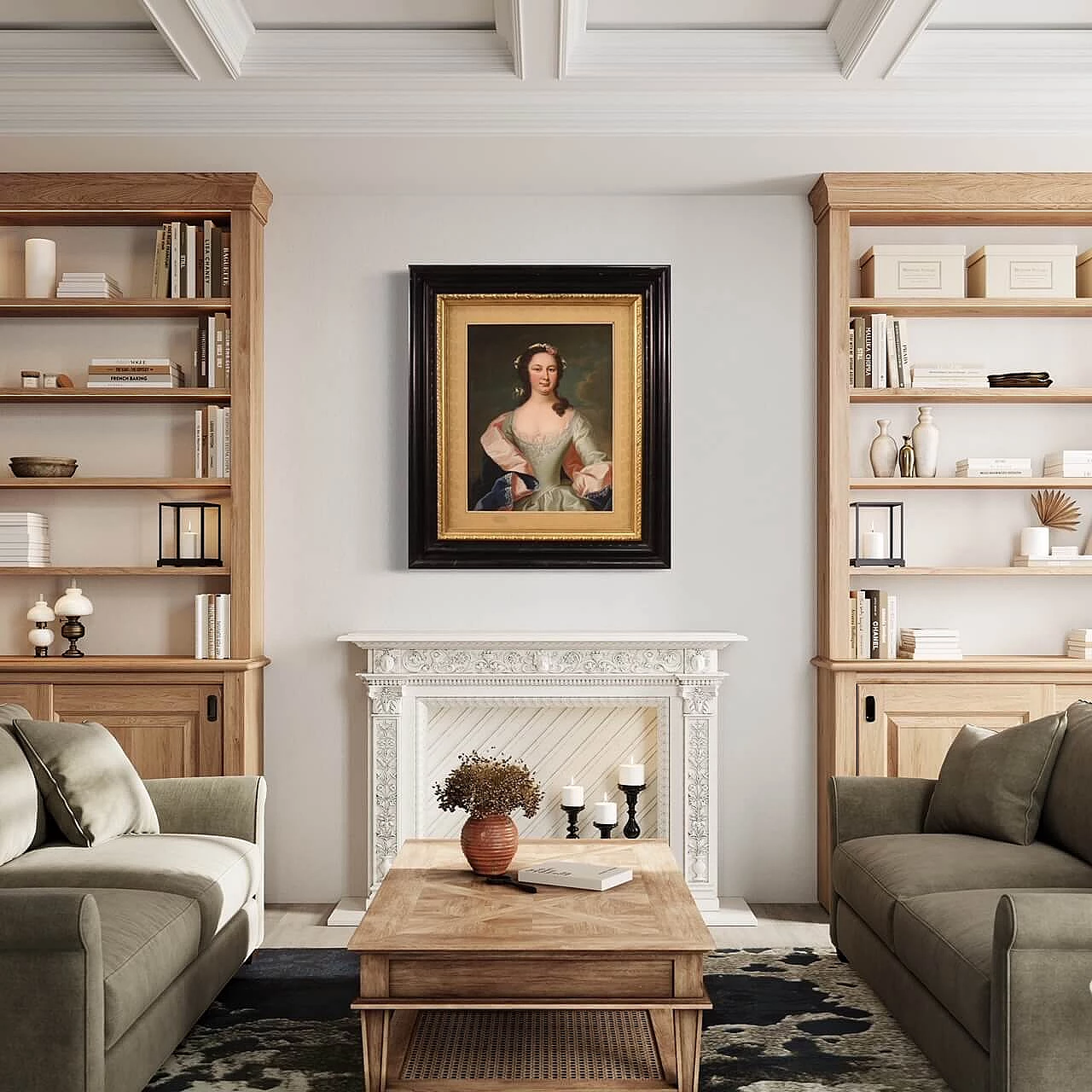 Ritratto di nobildonna, dipinto a olio su tela, '800 15