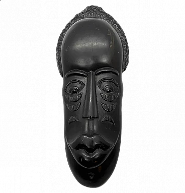 Cuban black wood decorative mask, 1970s