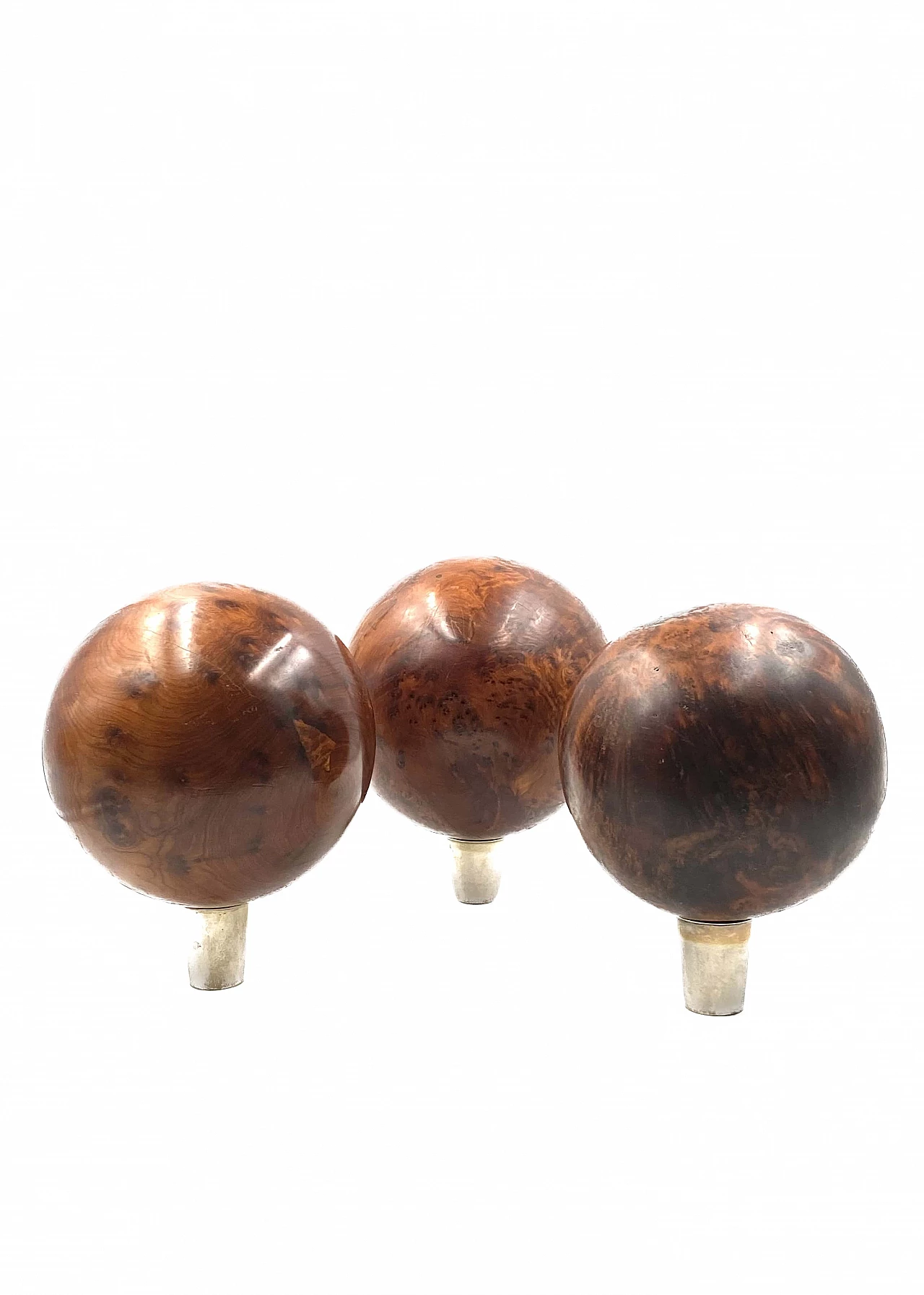 3 Spherical wooden sculptures, 1960s 12