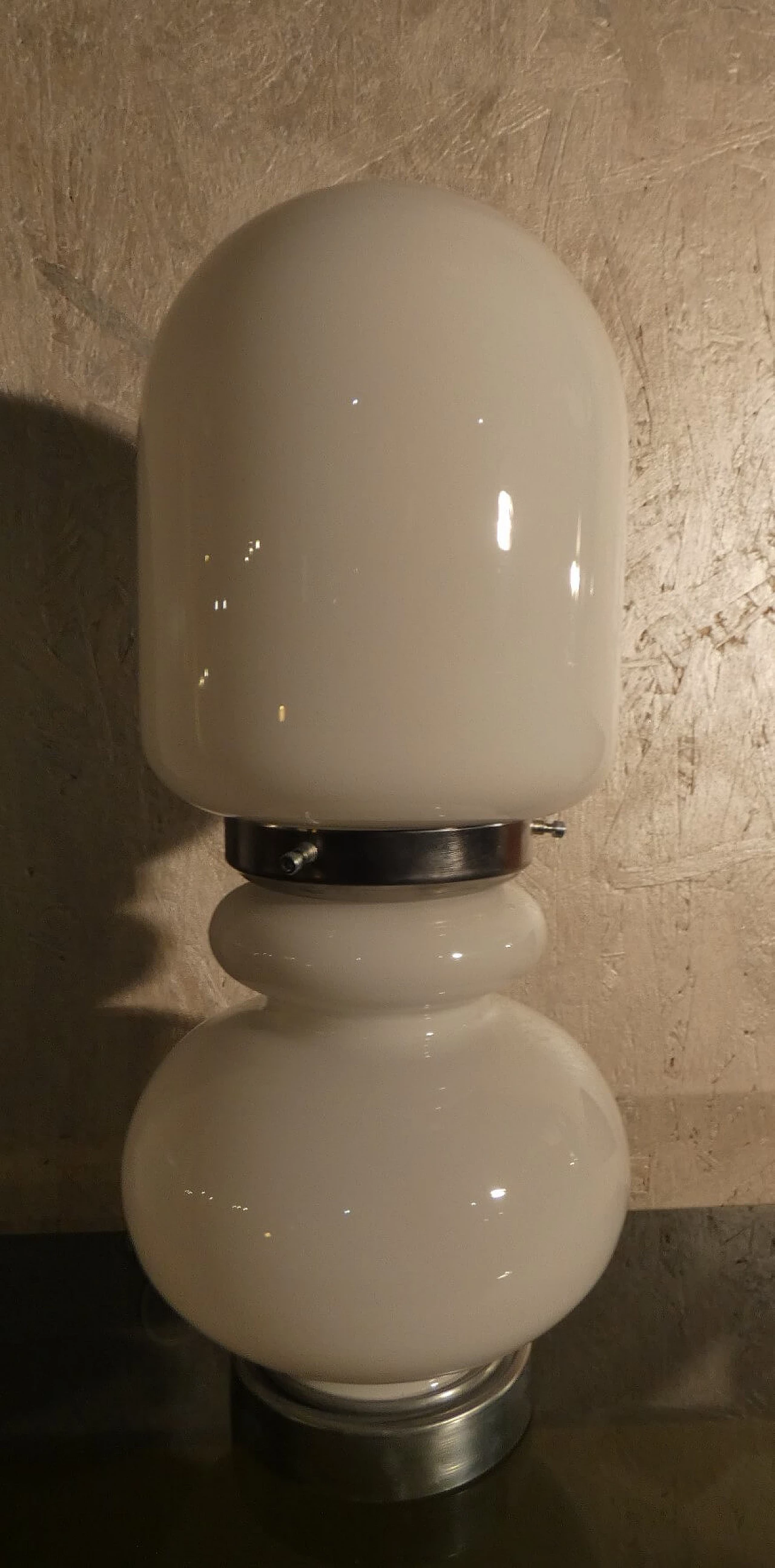 Murano glass table lamp by Mazzega, 1970s 3
