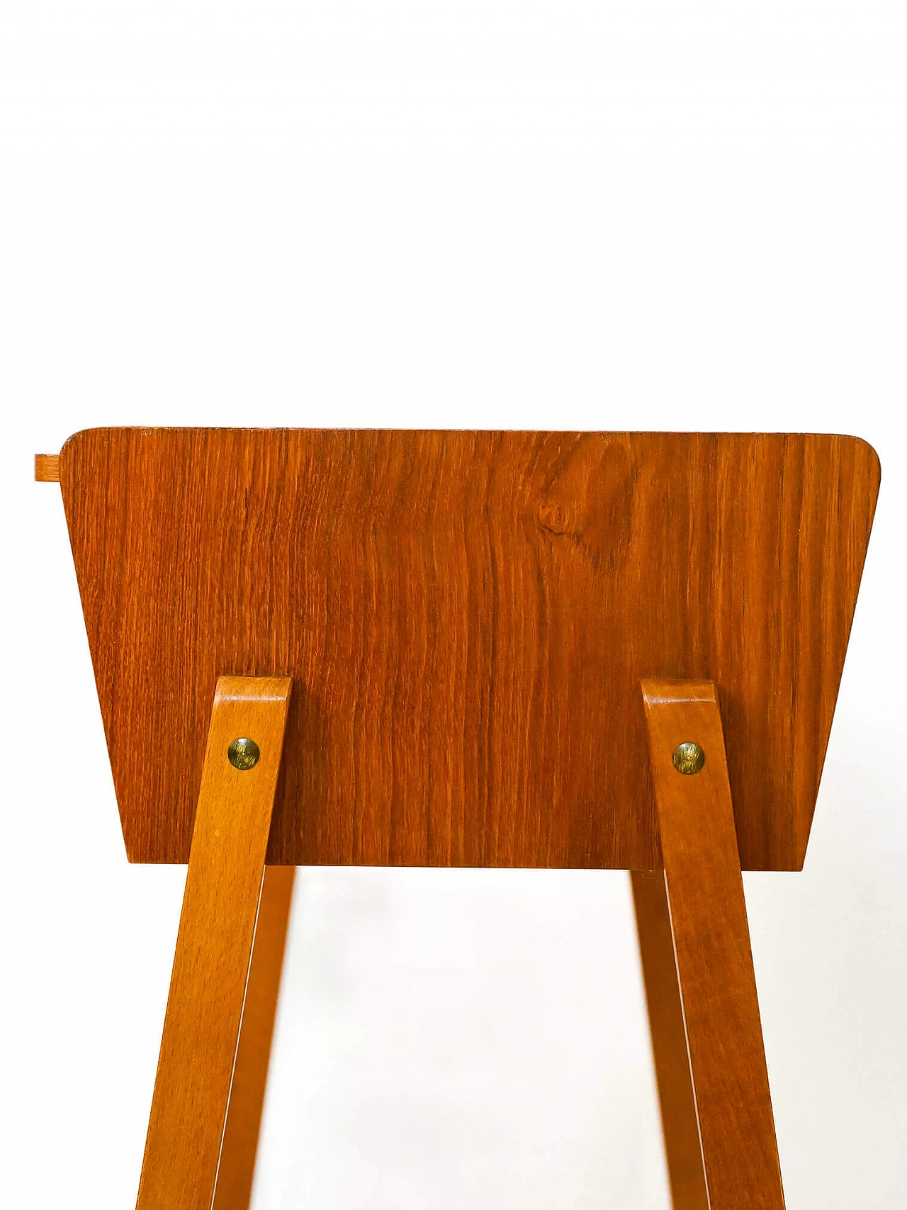 Teak sewing table with storage compartment, 1960s 9