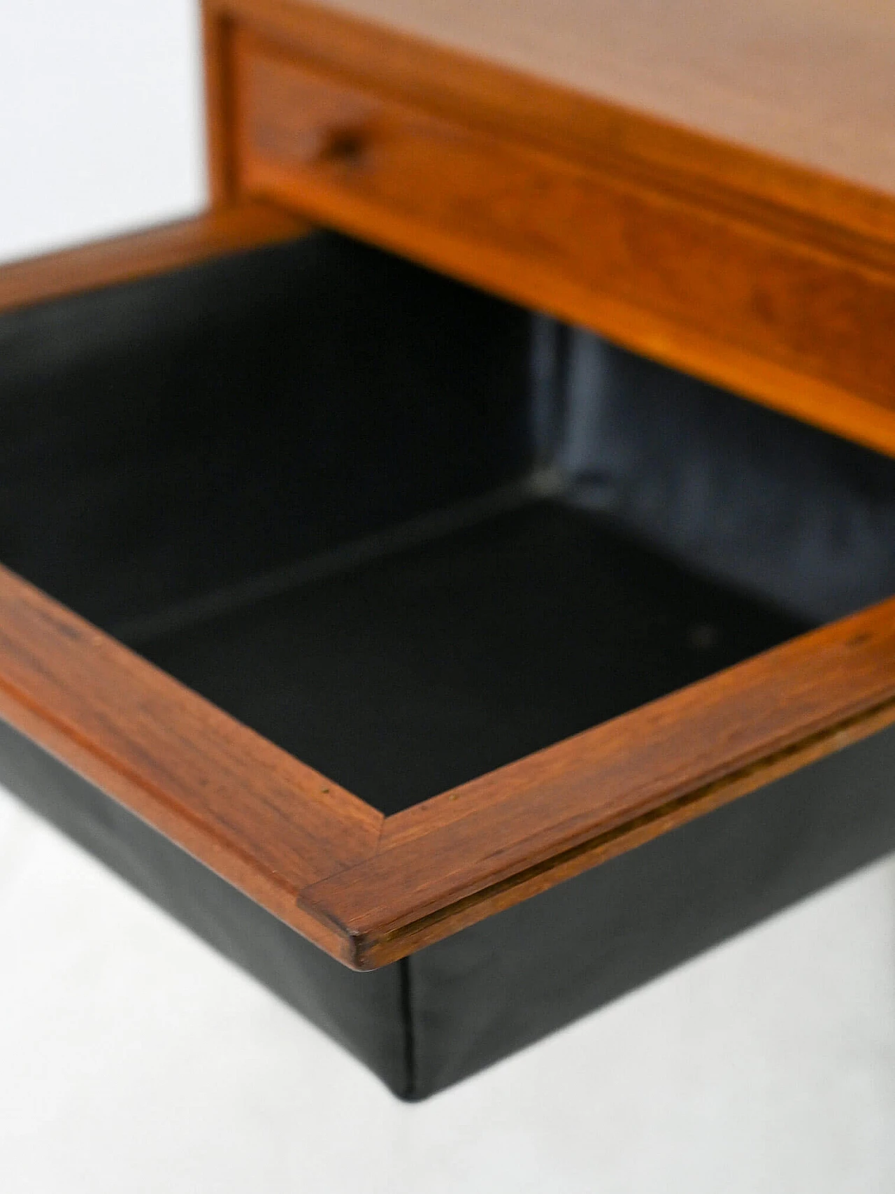 Teak wool cart with drawer, 1960s 12