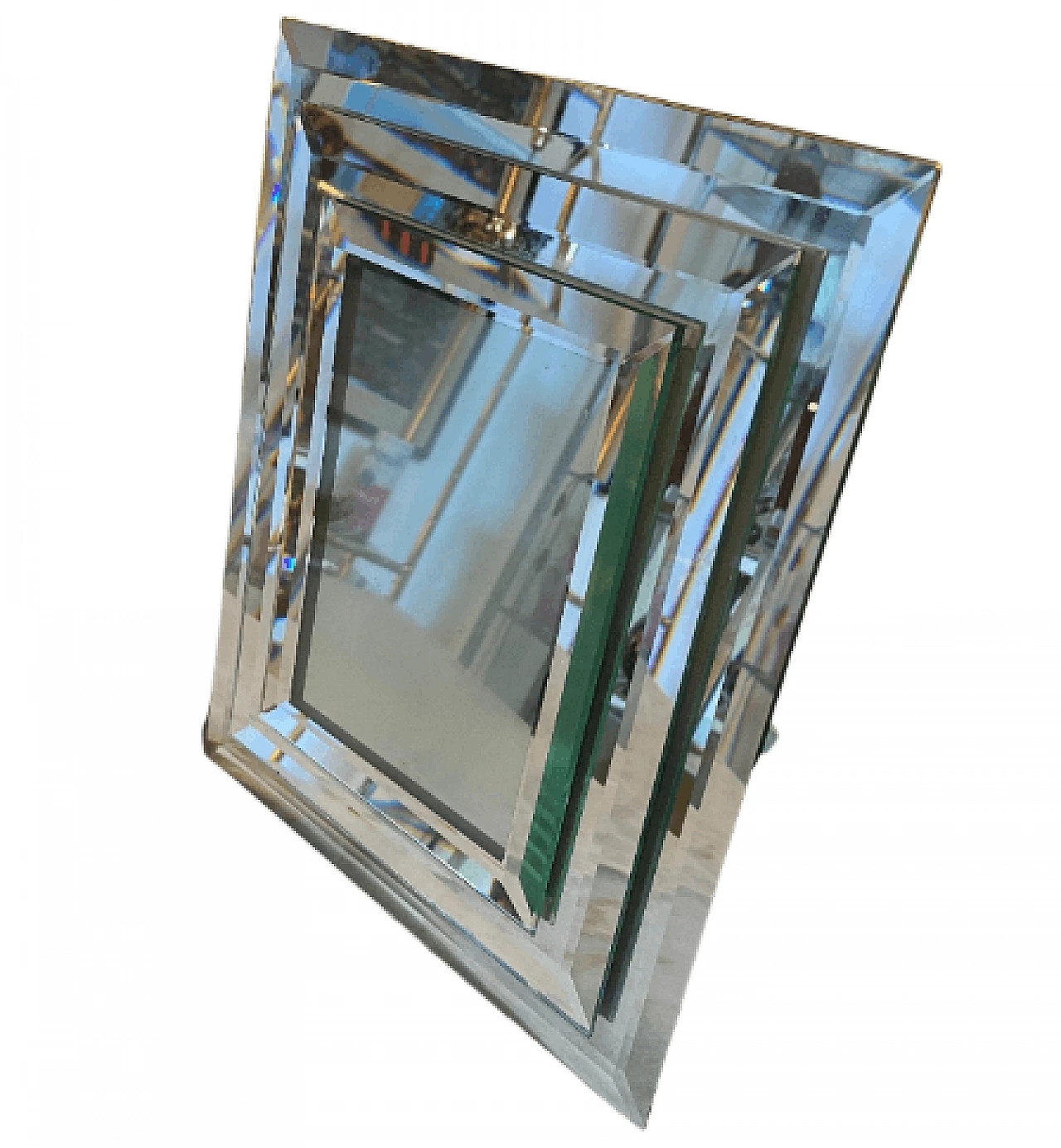 Portafoto in vetro a specchio di Fontana Arte, anni '50 2