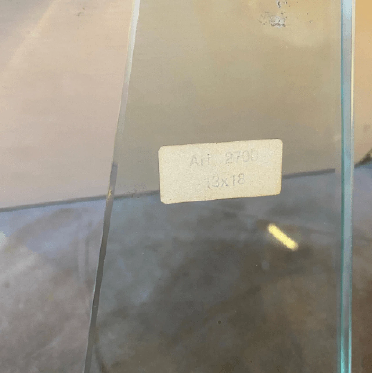 Portafoto in vetro a specchio di Fontana Arte, anni '50 5