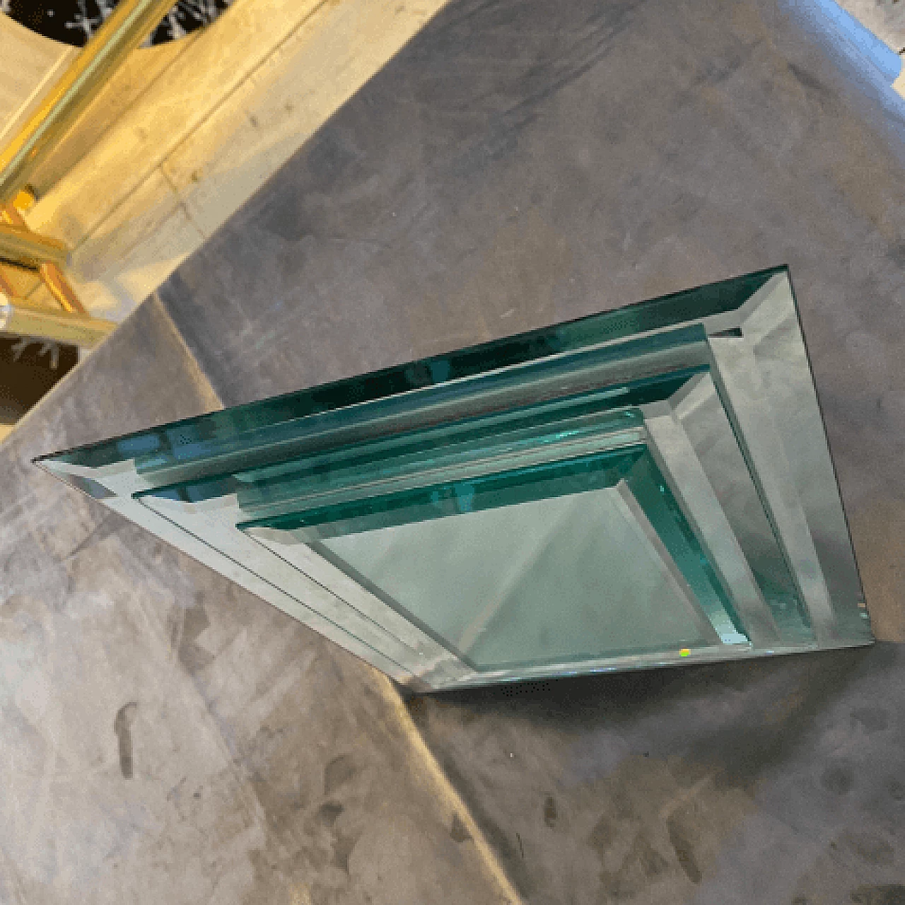 Portafoto in vetro a specchio di Fontana Arte, anni '50 6