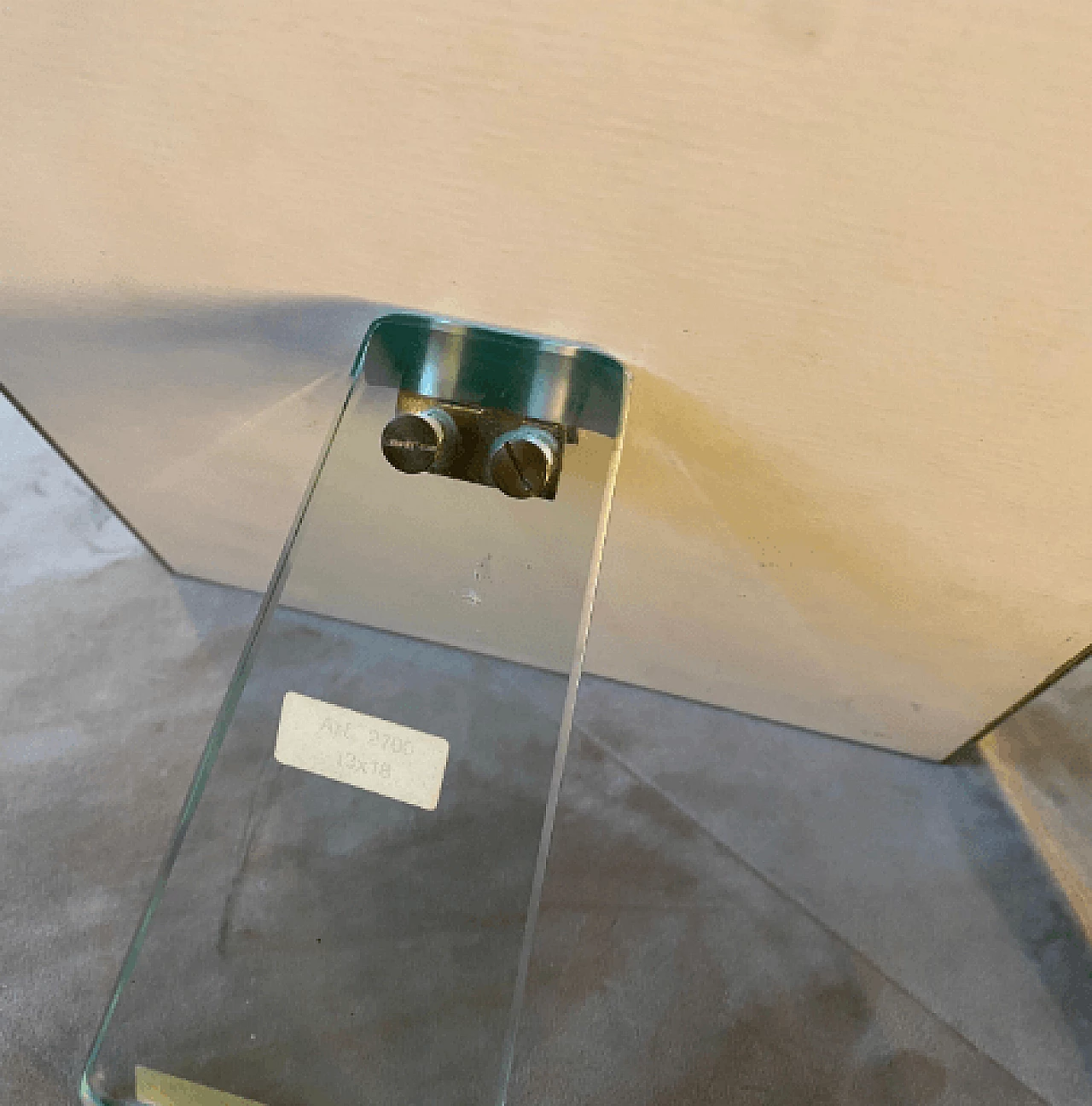 Portafoto in vetro a specchio di Fontana Arte, anni '50 7