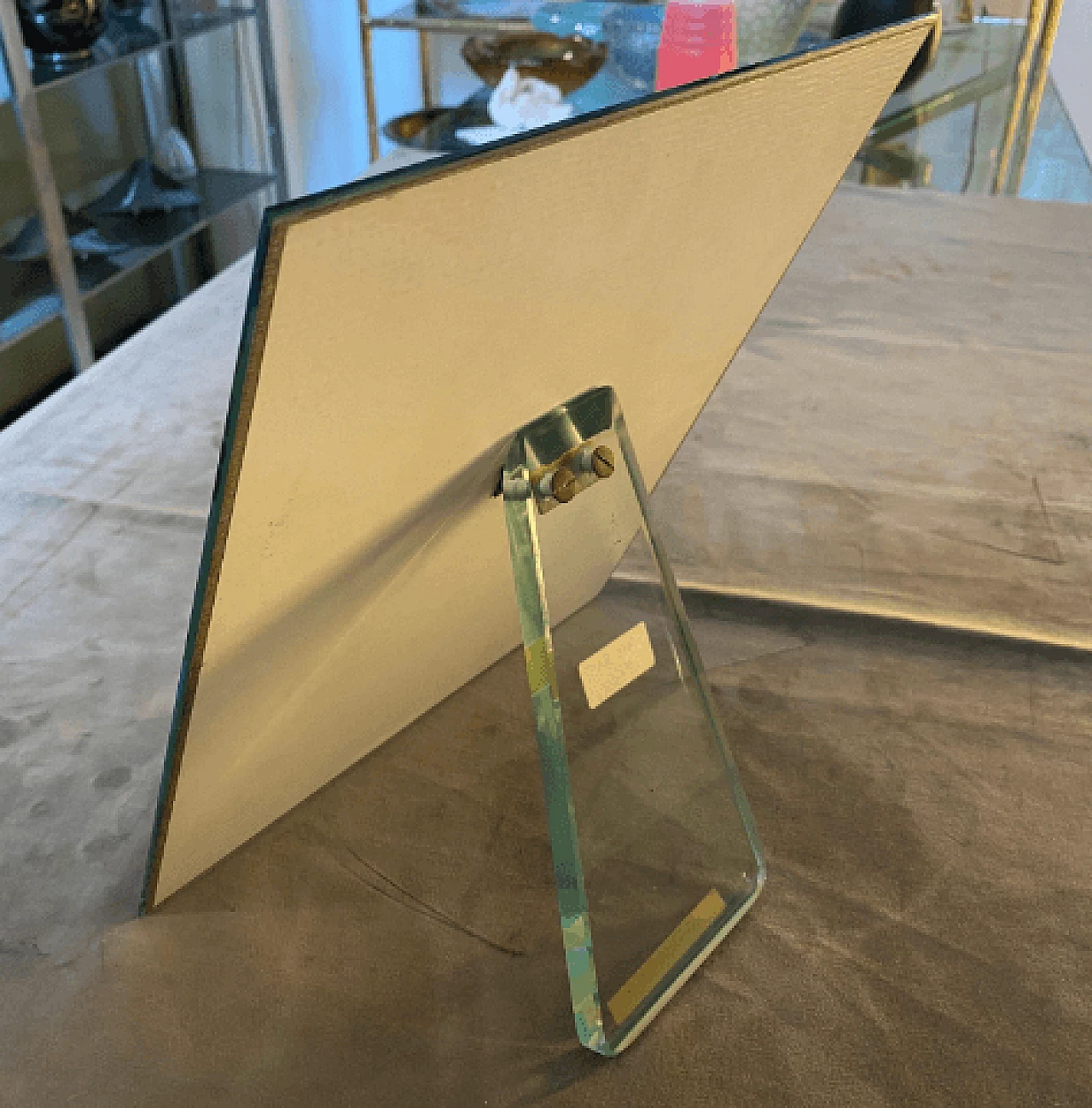 Portafoto in vetro a specchio di Fontana Arte, anni '50 8