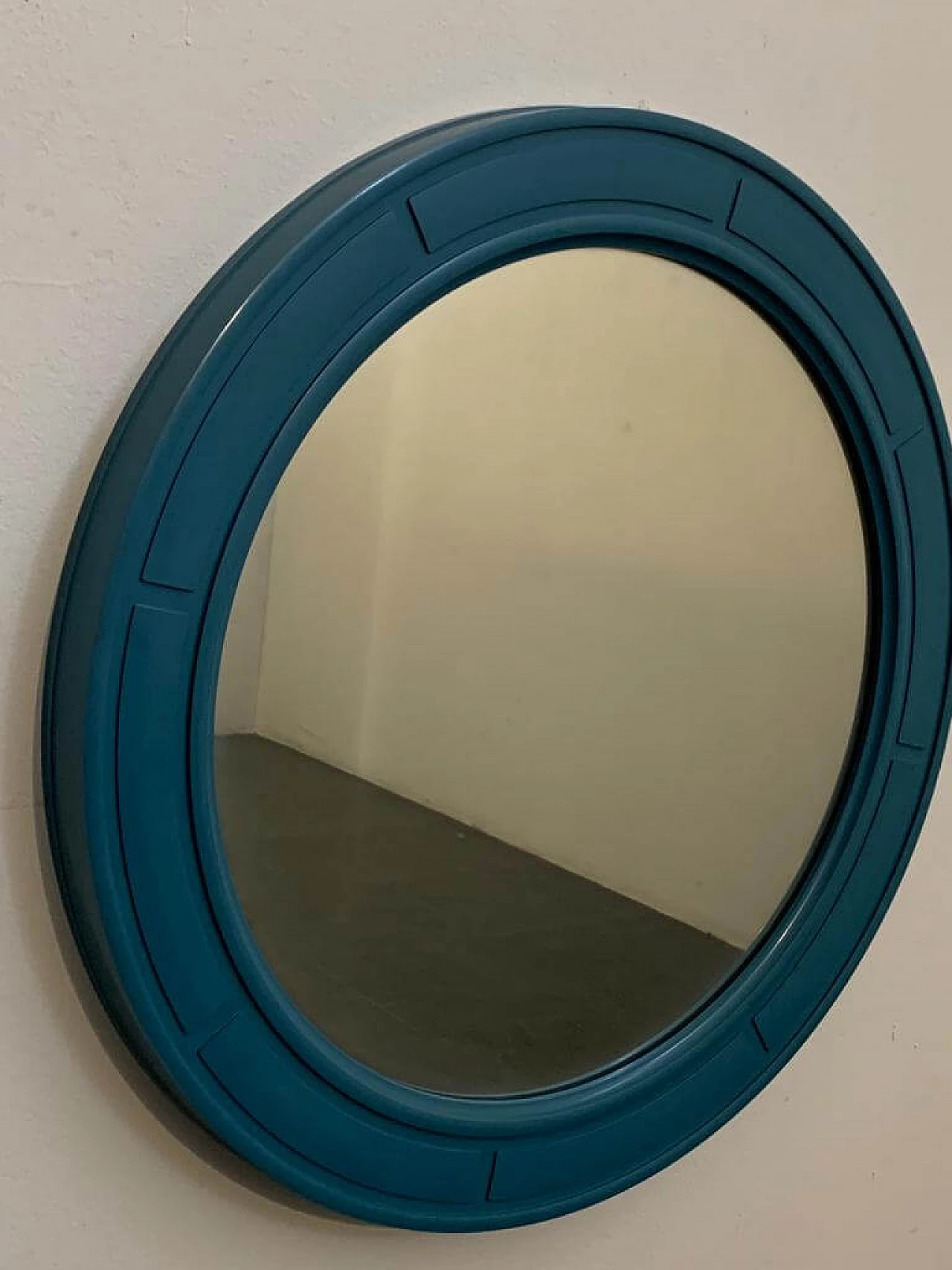 Coppia di specchi blu di Carrara & Matta, anni '70 3