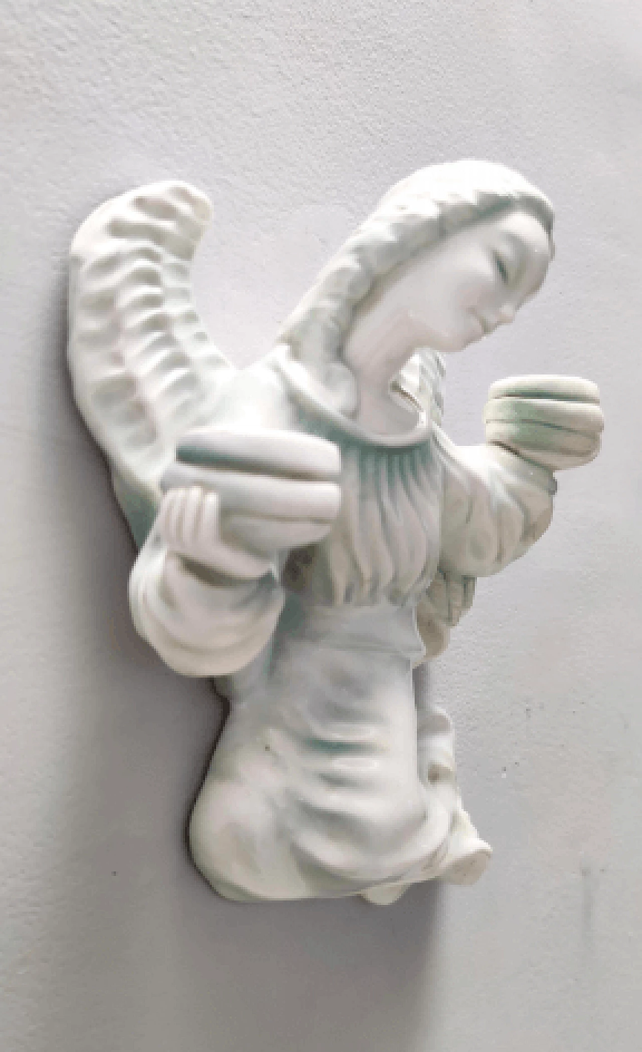 Glazed ceramic wall candelabrum by Goldscheider, 1930s 4