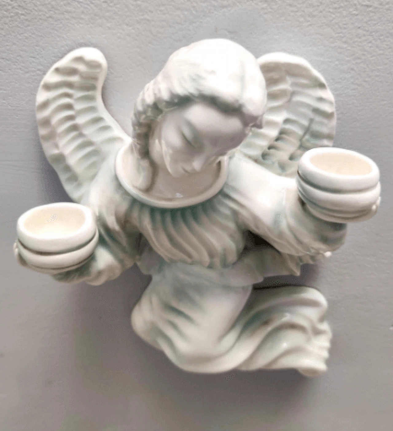 Glazed ceramic wall candelabrum by Goldscheider, 1930s 6